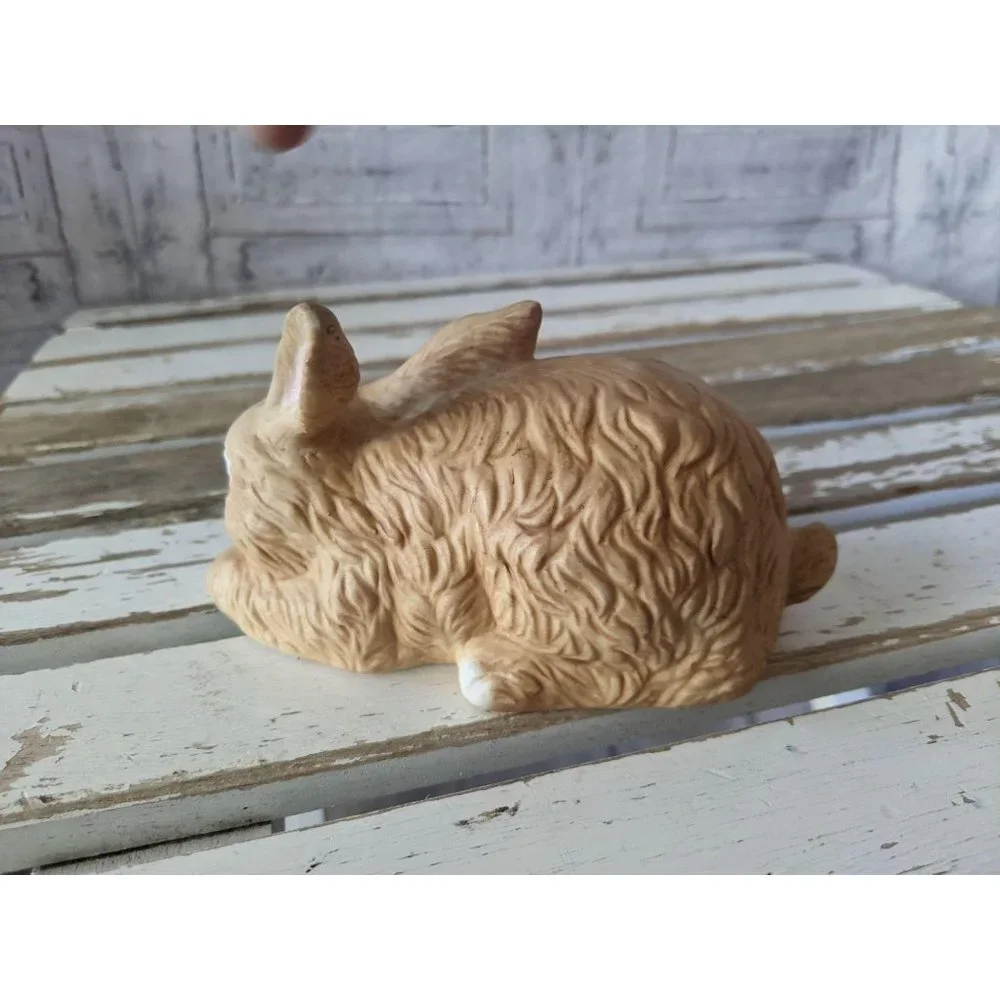 Brown‎ Easter bunny rabbit sculpture figurine home